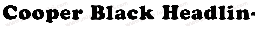 Cooper Black Headlin字体转换